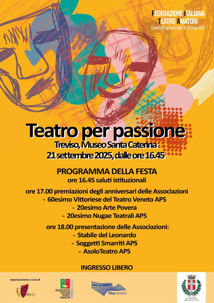Locandina della manifestazione Teatro per passione